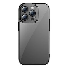 Baseus Glitter Transparent Case and Tempered Glass set for iPhone 14 Pro Max (black) цена и информация | Чехлы для телефонов | 220.lv