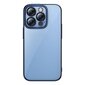 Baseus Glitter Transparent Case and Tempered Glass set for iPhone 14 Pro (blue) цена и информация | Telefonu vāciņi, maciņi | 220.lv