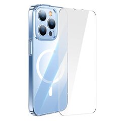 Baseus Crystal Transparent Magnetic Case and Tempered Glass set for iPhone 14 Pro Max цена и информация | Чехлы для телефонов | 220.lv