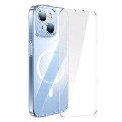 Baseus Crystal Transparent Magnetic Case and Tempered Glass set for iPhone 14 Plus cena un informācija | Telefonu vāciņi, maciņi | 220.lv