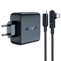 Wall charger Acefast  A37 PD100W GAN, 4x USB, 100 Вт (black) цена и информация | Зарядные устройства для телефонов | 220.lv