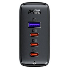 Wall charger Acefast  A37 PD100W GAN, 4x USB, 100 Вт (black) цена и информация | Зарядные устройства для телефонов | 220.lv