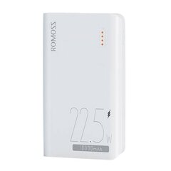 Powerbank Romoss SENSE4SF 10000mAh, 22.5 Вт (white) цена и информация | Зарядные устройства Power bank | 220.lv