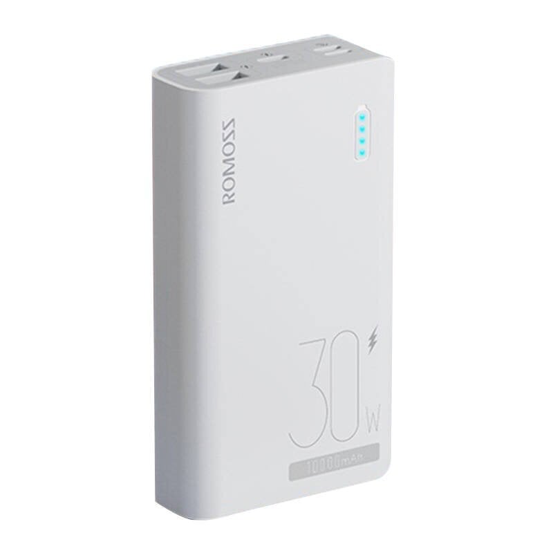 Powerbank Romoss Sense 4S Pro 10000mAh, 30W (white) cena un informācija | Lādētāji-akumulatori (Power bank) | 220.lv