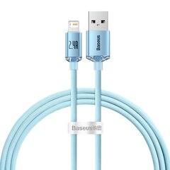 Baseus Crystal Shine USB - Lightning, 1.2 м, 2.4 A цена и информация | Кабели для телефонов | 220.lv