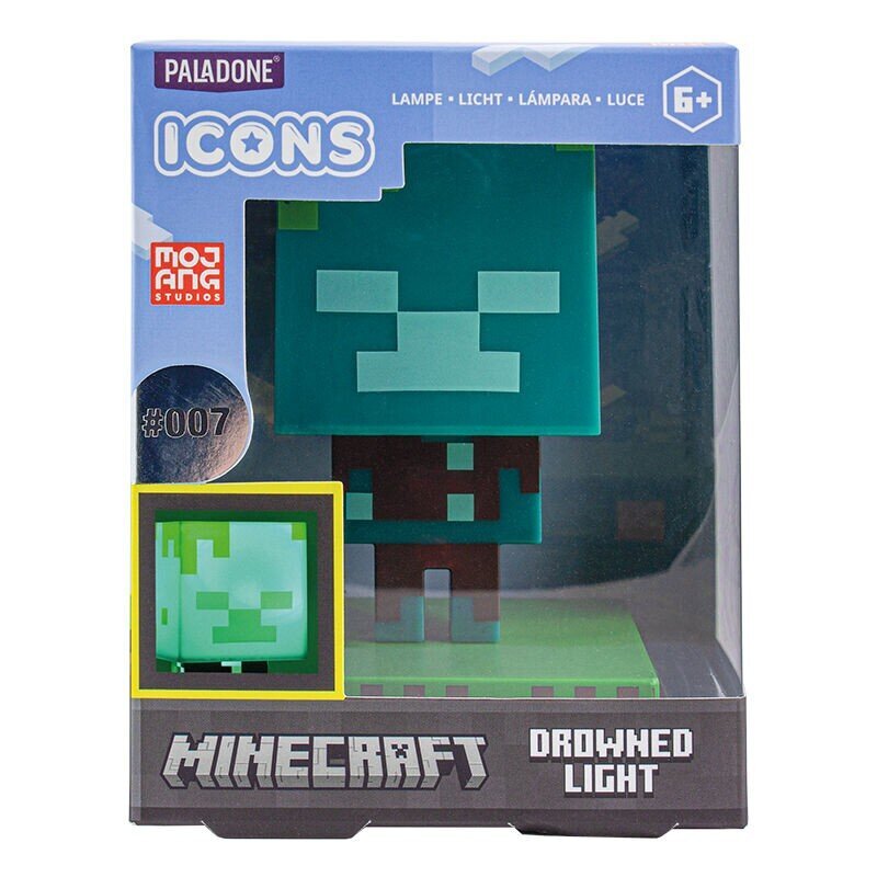 Lampa Minecraft Drowned Zombie cena un informācija | Datorspēļu suvenīri | 220.lv