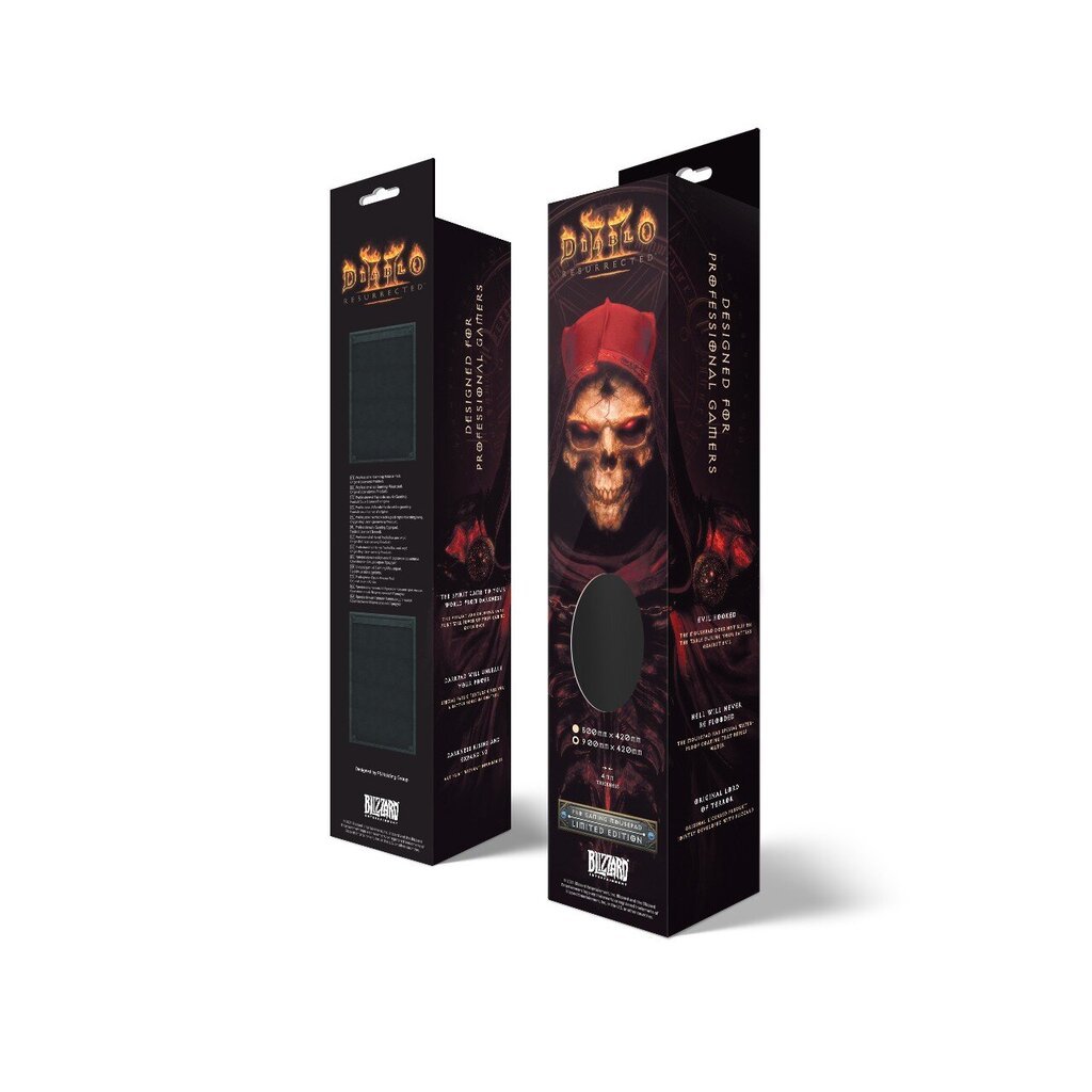 Diablo 2 Resurrected Mephisto peles paliktnis | 940x420x4mm cena un informācija | Peles | 220.lv
