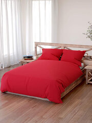Kokvilnas gultasveļa Simply A426 - sarkana цена и информация | Постельное белье | 220.lv