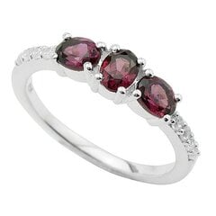 Серебряное (925) кольцо с драгоценными камнями, код ah54954 AH54954EU-57 цена и информация | Кольца | 220.lv