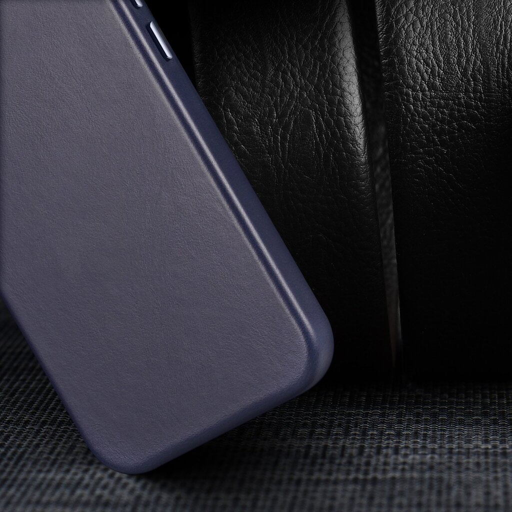 Dux Ducis Naples iPhone 14 Pro magnetic leather MagSafe blue cena un informācija | Telefonu vāciņi, maciņi | 220.lv