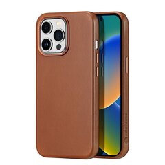 Dux Ducis Naples iPhone 14 Pro magnetic leather MagSafe brown cena un informācija | Telefonu vāciņi, maciņi | 220.lv