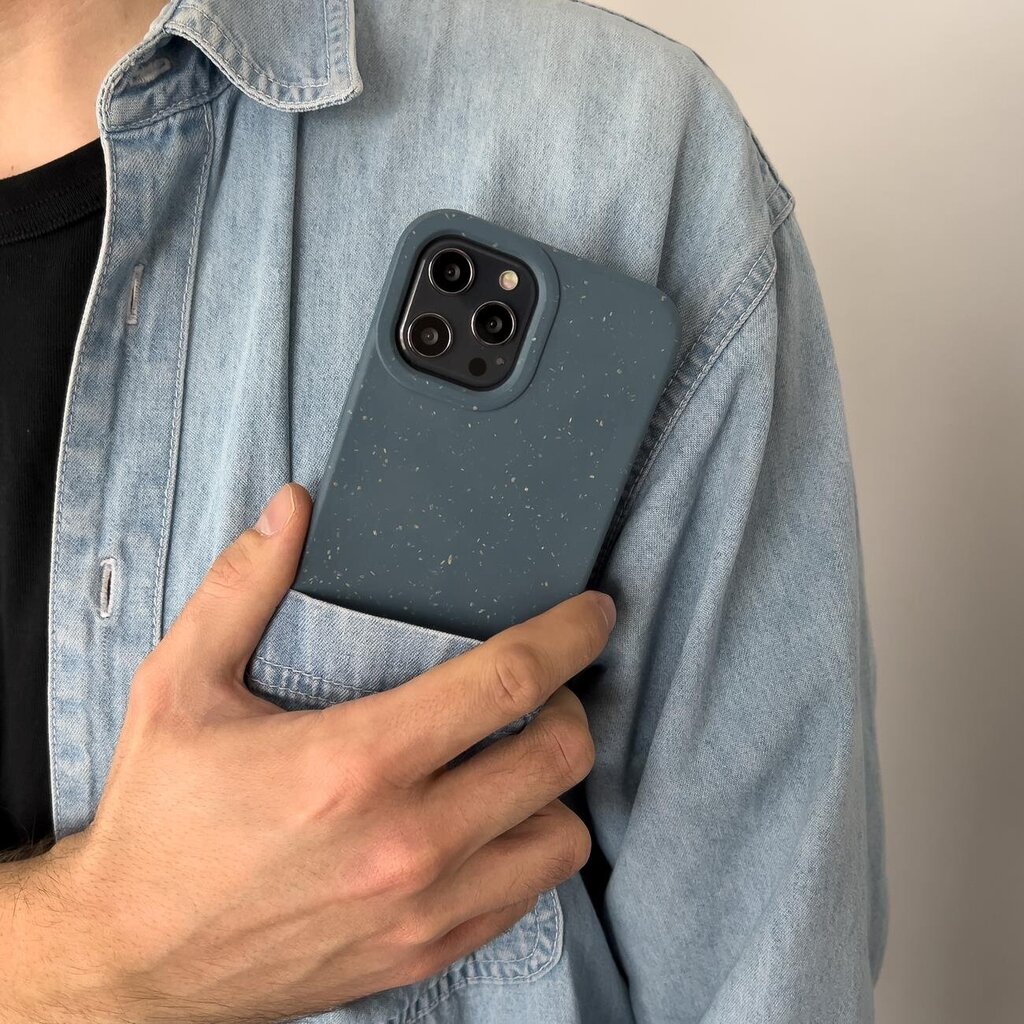 Eco iPhone 14 Silicone Degradable navy blue cena un informācija | Telefonu vāciņi, maciņi | 220.lv