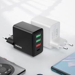 Dudao A5H, f3x USB / 1x USB Type C 20 W, PD, QC 3.0 белый цена и информация | Зарядные устройства для телефонов | 220.lv