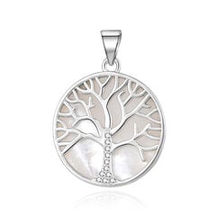 Beneto Sudraba kulons ar perlamutru Tree of Life AGH528 цена и информация | Украшения на шею | 220.lv