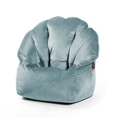 Кресло-мешок Qubo™ Shell Menthe Velvet Fit, синий цена и информация | Кресла-мешки и пуфы | 220.lv