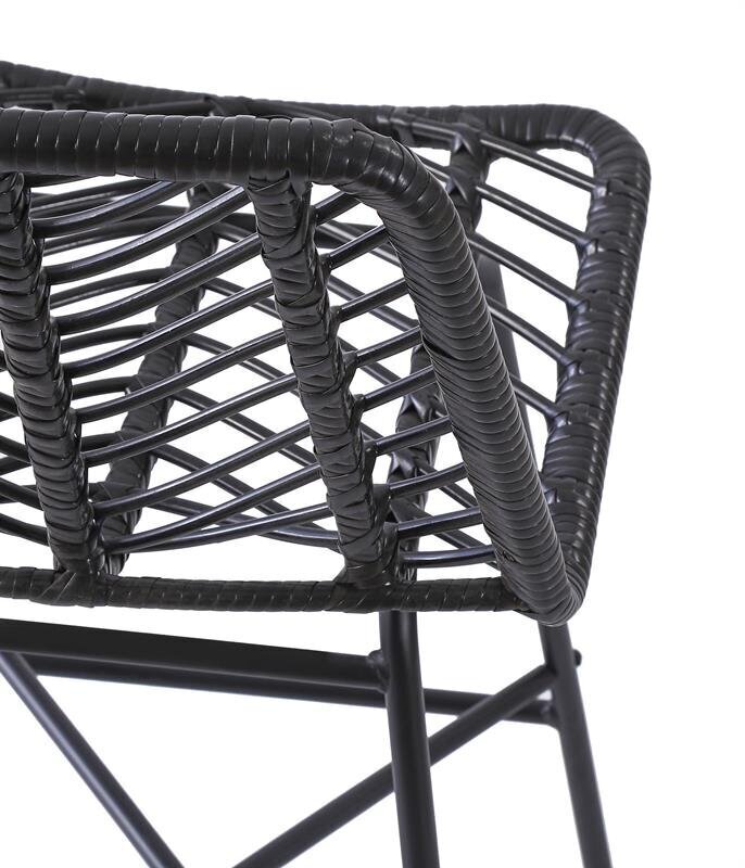 4-u bāra krēslu komplekts Halmar H97, melns цена и информация | Virtuves un ēdamistabas krēsli | 220.lv