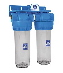 10” Filtru komplekti aukstajam ūdenim Aquafilter FHPRCL-3B-TWIN sērijas cena un informācija | Ūdens attīrīšanas sistēmas un filtri | 220.lv