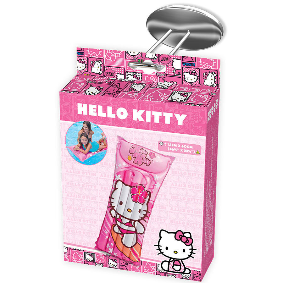 Piepūšams matracis Hello Kitty Intex, 1,18x 0,6 m cena un informācija | Piepūšamās rotaļlietas un pludmales preces | 220.lv