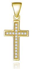 Позолоченный серебряный кулон Beneto Крест AGH589-GOLD цена и информация | Украшения на шею | 220.lv