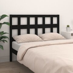 Изголовье кровати, 155,5x4x100 см, чёрное цена и информация | Кровати | 220.lv
