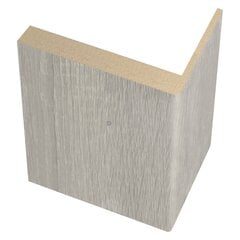 Durvju apmales garā daļa MDF Grey sonoma teleskopiskā PVC, 2200x70x45x8 mm cena un informācija | Iekšdurvis | 220.lv