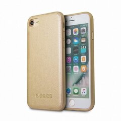 Guess case for iPhone 7 / 8 / SE 2020 GUHCI8IGLGO gold hard case Iridescent cena un informācija | Telefonu vāciņi, maciņi | 220.lv