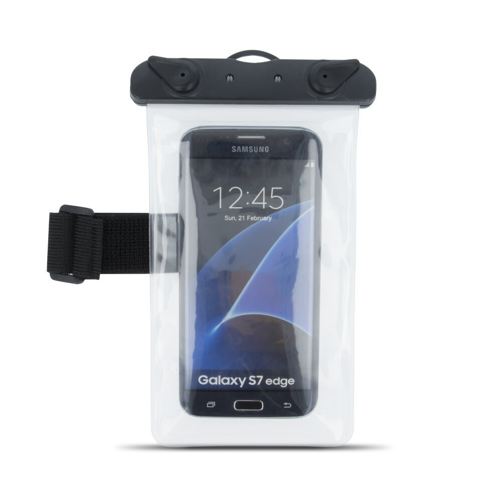 Waterproof case with armband 5,5&quot; transparent цена и информация | Telefonu vāciņi, maciņi | 220.lv