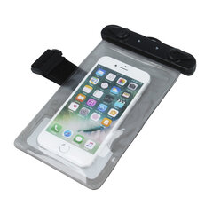 Waterproof case with armband 5,5&quot; black cena un informācija | Telefonu vāciņi, maciņi | 220.lv