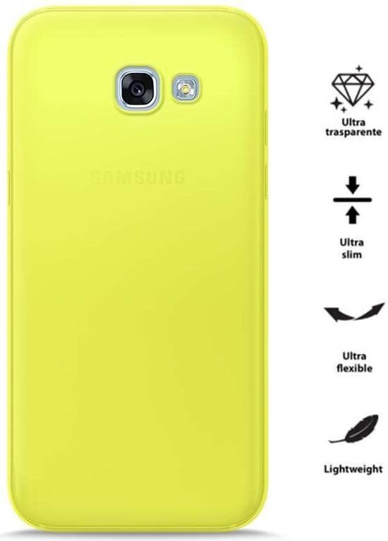 Puro Etui 0.3 Nude Galaxy A3 (2017) fluo Yellow cena un informācija | Telefonu vāciņi, maciņi | 220.lv