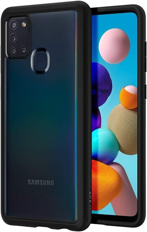 Spigen, Samsung Galaxy A21S, Black cena un informācija | Telefonu vāciņi, maciņi | 220.lv