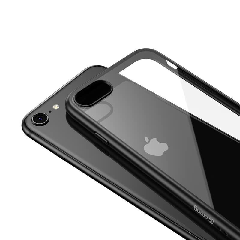 Crong iPhone SE 2020 / 8 / 7 Black cena un informācija | Telefonu vāciņi, maciņi | 220.lv