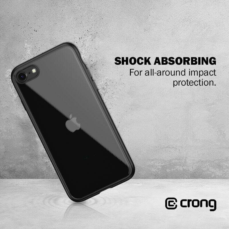 Crong iPhone SE 2020 / 8 / 7 Black cena un informācija | Telefonu vāciņi, maciņi | 220.lv