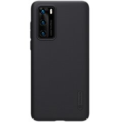 Nillkin Super Frosted Shield paredzēts Huawei P40, melns cena un informācija | Telefonu vāciņi, maciņi | 220.lv