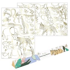 Meri Meri Krāsojami plakāti Džungļi cena un informācija | Modelēšanas un zīmēšanas piederumi | 220.lv