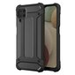 Hurtel Hybrid Armor Case paredzēts Samsung Galaxy A12, melns cena un informācija | Telefonu vāciņi, maciņi | 220.lv