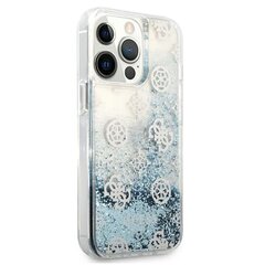 Guess Peony Liquid Glitter futrālis, paredzēts iPhone 13 Pro Max (zils) cena un informācija | Telefonu vāciņi, maciņi | 220.lv