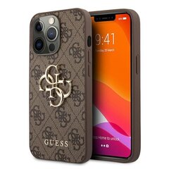 Guess 4G Big Metal Logo vāciņš, paredzēts iPhone 13 Pro Max (brūns) цена и информация | Чехлы для телефонов | 220.lv