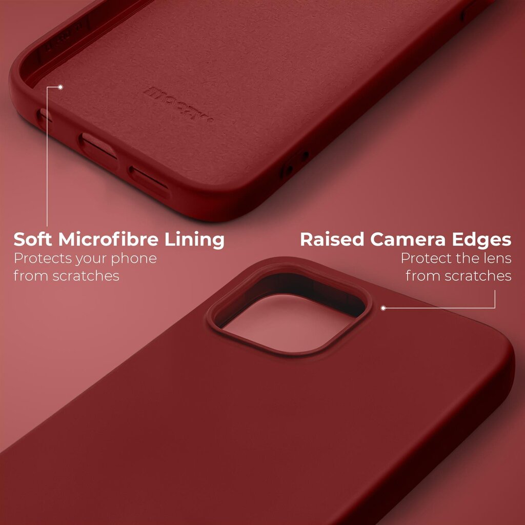 Moozy Lifestyle telefona vāciņš saderīgs ar Samsung Galaxy A22 5G – augstvērtīga silikona apvalks ar matētu virsmu un mīkstu mikrošķiedras oderi, Vintage rozā cena un informācija | Telefonu vāciņi, maciņi | 220.lv