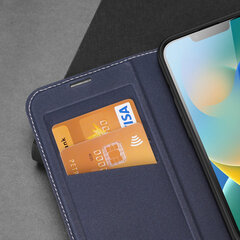 Dux Ducis Skin X2 iPhone 14 Max ar magnētisko atloku zils cena un informācija | Telefonu vāciņi, maciņi | 220.lv