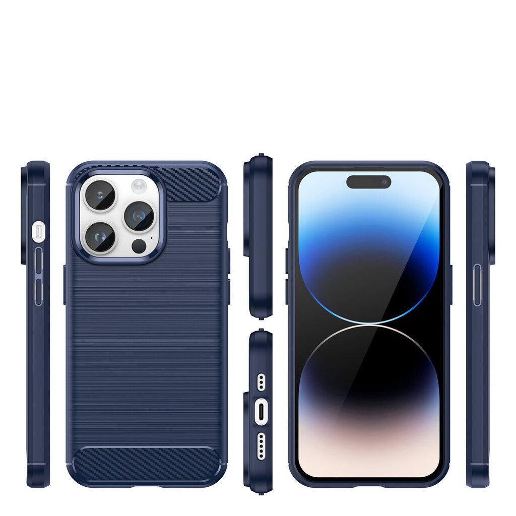 Carbon iPhone 14 Pro Max Blue цена и информация | Telefonu vāciņi, maciņi | 220.lv