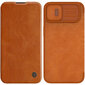 Nillkin Qin Pro Leather iPhone 14 6.1 2022 Brown cena un informācija | Telefonu vāciņi, maciņi | 220.lv