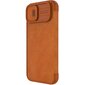 Nillkin Qin Pro Leather iPhone 14 Plus 6.7 2022 Brown cena un informācija | Telefonu vāciņi, maciņi | 220.lv