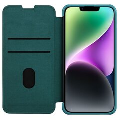 Nillkin Qin Pro Leather iPhone 14 Plus 6.7 2022 Exuberant Green cena un informācija | Telefonu vāciņi, maciņi | 220.lv