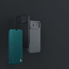 Nillkin Qin Pro Leather iPhone 14 Plus 6.7 2022 Exuberant Green цена и информация | Чехлы для телефонов | 220.lv