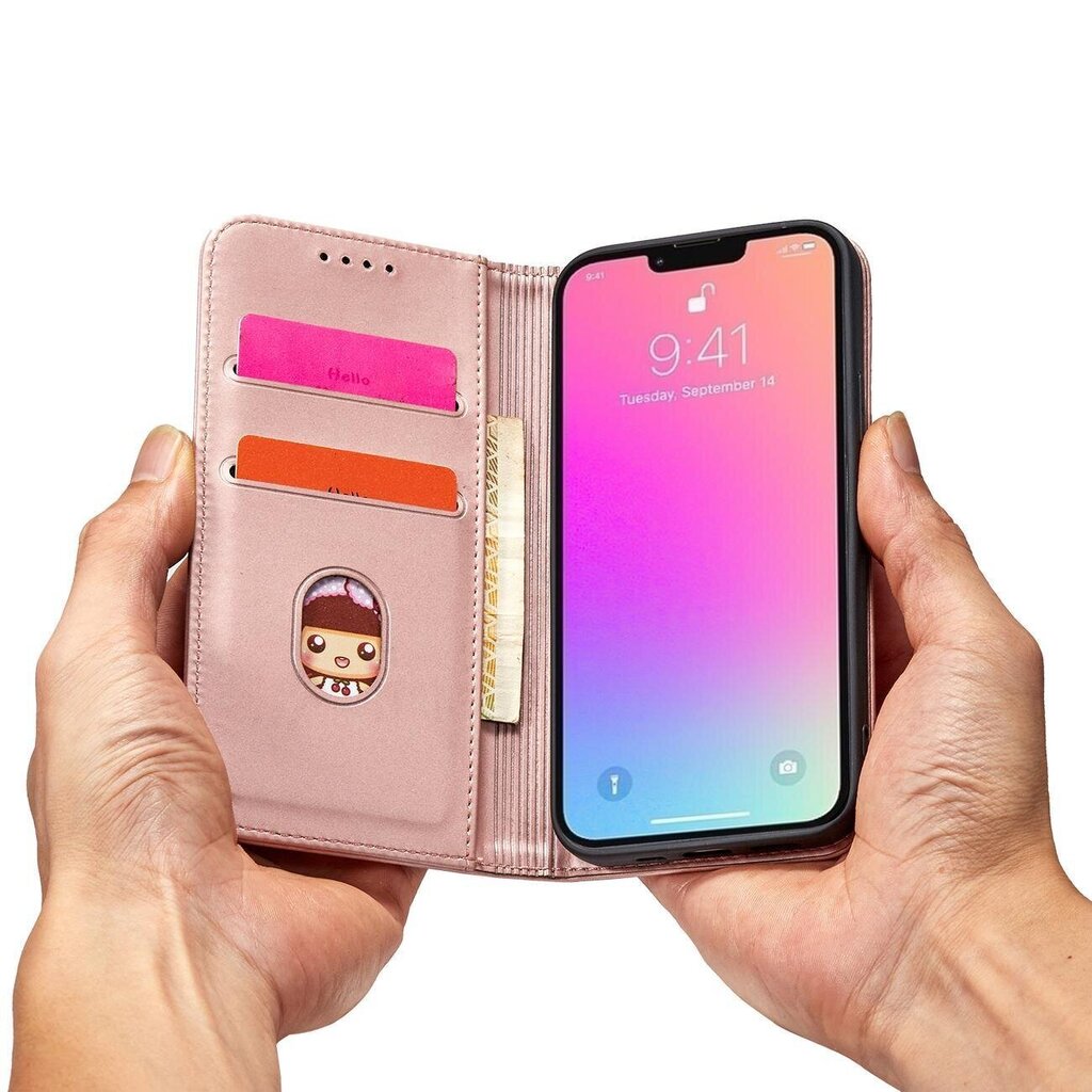 Magnet Card iPhone 14 pink цена и информация | Telefonu vāciņi, maciņi | 220.lv
