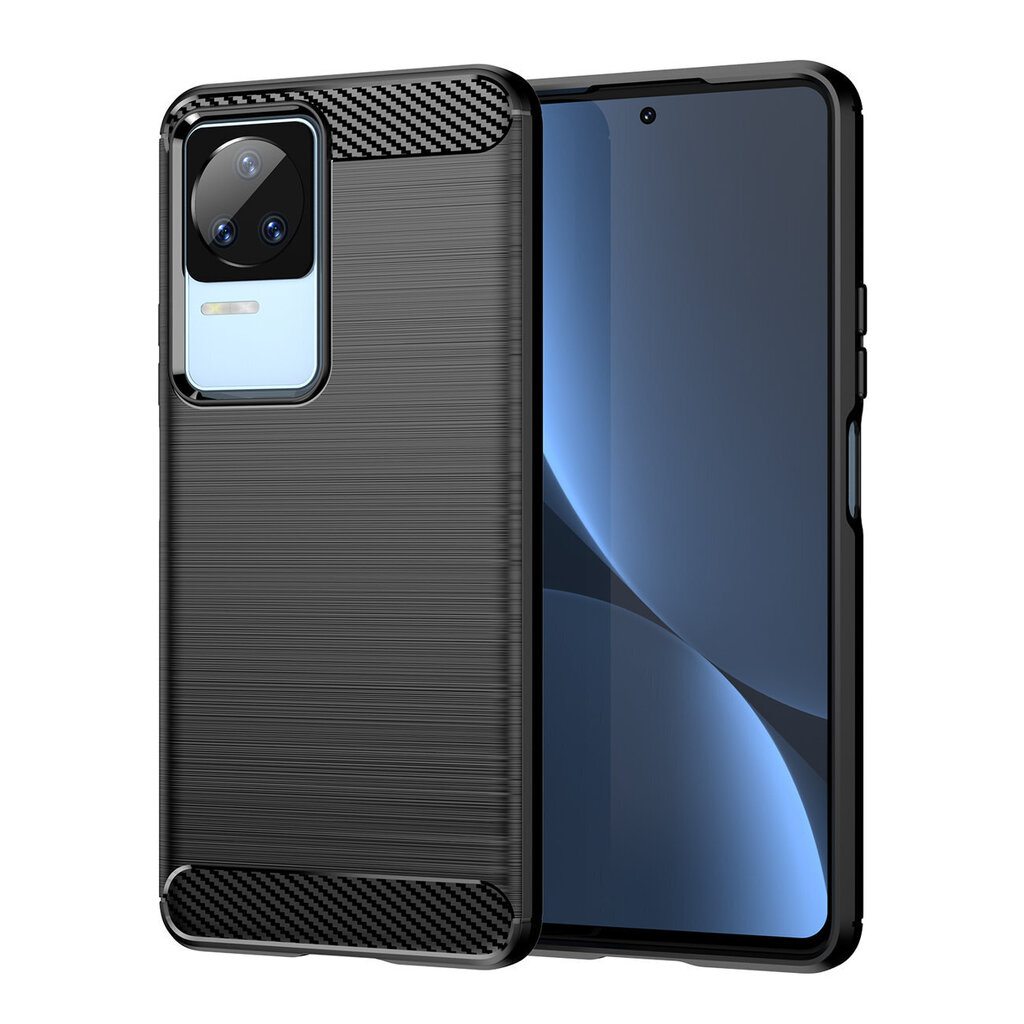 Carbon Xiaomi Poco F4 5G flexible silicone Carbon Black cena un informācija | Telefonu vāciņi, maciņi | 220.lv