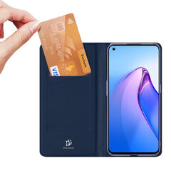 Dux Ducis Skin Pro Oppo Reno 8 flip card wallet stand blue cena un informācija | Telefonu vāciņi, maciņi | 220.lv