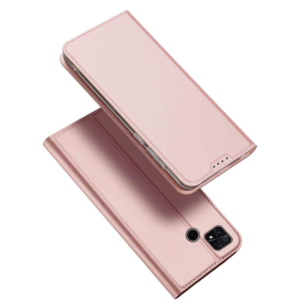 Dux Ducis Skin Pro Xiaomi Poco C40 Flip Card Wallet Stand pink цена | 220.lv