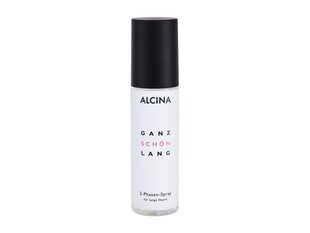 Alcina Ganz Schön Lang Hair Spray - Two-phase spray for damaged or dry long hair 125ml цена и информация | Распылите крем-спрей на волосы на расстоянии 20-25 см, расчешите их расческой. | 220.lv