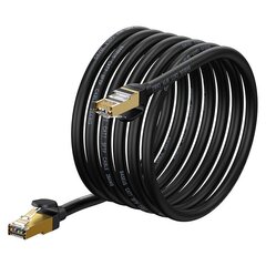 Baseus Ethernet RJ45, 10Gbps, 5m network cable (black) цена и информация | Кабели и провода | 220.lv